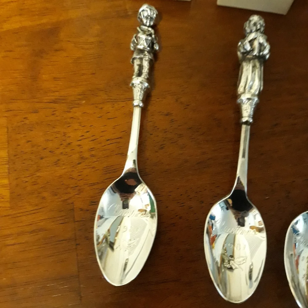 Christmas Reed and Barton Silverplate Spoons! 